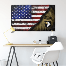 Load image into Gallery viewer, 101st Tabbed Stars & Stripes Flag Elite Flags Wall Flag - 36"x60"