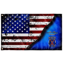 Load image into Gallery viewer, 10th Mountain CIB Stars & Stripes Flag Elite Flags Wall Flag - 36"x60"