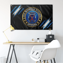Load image into Gallery viewer, 10th Mountain Division Veteran Flag Elite Flags Wall Flag - 36"x60"