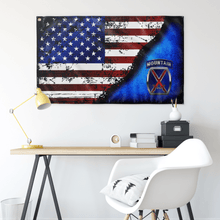 Load image into Gallery viewer, 10th Mountain Stars & Stripes Flag (AZ 20) Elite Flags Wall Flag - 36"x60"