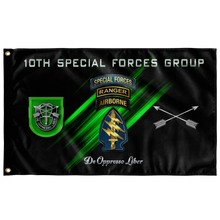Load image into Gallery viewer, 10th Special Forces Group Tabbed Flag Elite Flags Wall Flag - 36"x60"