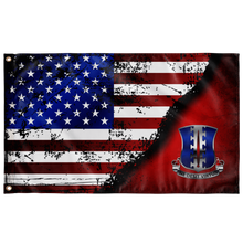 Load image into Gallery viewer, 187th Infantry Regiment DUI Stars & Stripes Flag Elite Flags Wall Flag - 36"x60"