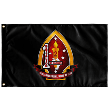 Load image into Gallery viewer, 1st Battalion 2nd Marines Black Flag Elite Flags Wall Flag - 36"x60"