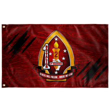 Load image into Gallery viewer, 1st Battalion 2nd Marines Red Flag Elite Flags Wall Flag - 36"x60"