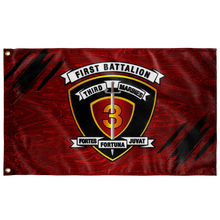 Load image into Gallery viewer, 1st Battalion 3rd Marines Red Flag Elite Flags Wall Flag - 36"x60"