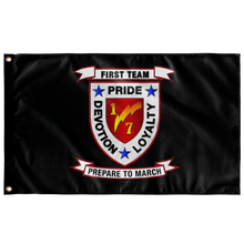 Load image into Gallery viewer, 1st Battalion 6th Marines Black Flag Elite Flags Wall Flag - 36"x60"