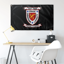 Load image into Gallery viewer, 1st Battalion 6th Marines Black Flag Elite Flags Wall Flag - 36"x60"