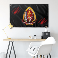 Load image into Gallery viewer, 1st Bn 2nd Marines Accent Black Flag Elite Flags Wall Flag - 36"x60"