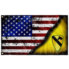 Load image into Gallery viewer, 1st Cav Stars & Stripes Elite Flags Wall Flag - 36"x60"