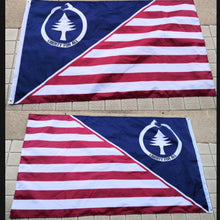 Load image into Gallery viewer, Spirit Of Resistance Striped Red And White Pattern Double Sided Flag