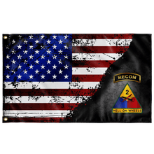 Load image into Gallery viewer, 2nd Armored Division Recon Stars & Stripes Flag Elite Flags Wall Flag - 36"x60"