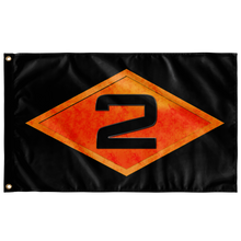 Load image into Gallery viewer, 2nd Ranger Battalion Diamond Flag Elite Flags Wall Flag - 36"x60"