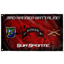 Load image into Gallery viewer, 3rd Ranger Battalion Sua Sponte Flag Elite Flags Wall Flag - 36"x60"