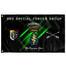 Load image into Gallery viewer, 3rd Special Forces Group Tabbed Outdoor Flag Elite Flags Double-sided Outdoor Flag - 36"x60"