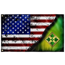 Load image into Gallery viewer, 4th ID Stars & Stripes Flag Elite Flags Wall Flag - 36"x60"