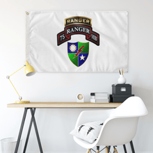 Load image into Gallery viewer, 75th MIB Tabbed DUI White Flag Elite Flags Wall Flag - 36"x60"