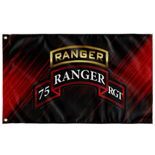 Load image into Gallery viewer, 75th Ranger Regiment Tabbed Scroll Outdoor Flag Elite Flags Double-sided 36" X 60"