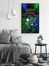 Load image into Gallery viewer, 75th Tabbed Regimental Flag Elite Flags Wall Flag - 36"x60"