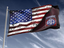 Load image into Gallery viewer, 82nd Airborne Division Stars & Stripes Outdoor Flag Elite Flags Outdoor Flag - 36"x60"