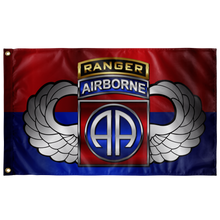 Load image into Gallery viewer, 82nd Airborne Division Tabbed Winged Flag Elite Flags Wall Flag - 36"x60"