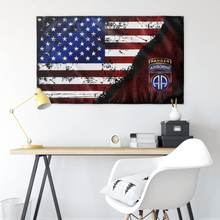 Load image into Gallery viewer, 82nd Airborne Tabbed Stars & Stripes Flag Elite Flags Wall Flag - 36"x60"
