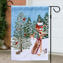Load image into Gallery viewer, "Snowy Forest" Garden Flag