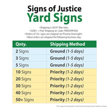 Load image into Gallery viewer, Martin Luther King Justice Quotes Yard Sign
