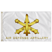 Load image into Gallery viewer, Air Defense Artillery White Flag Elite Flags Wall Flag - 36"x60"