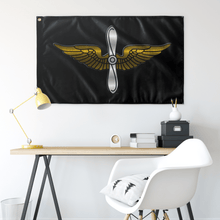 Load image into Gallery viewer, Army Aviation Metallic Black Flag Elite Flags Wall Flag - 36"x60"