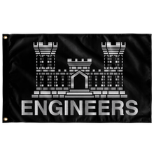 Load image into Gallery viewer, Army Engineers Black Flag Elite Flags Wall Flag - 36"x60"