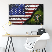 Load image into Gallery viewer, Army Seal Stars & Stripes Flag Elite Flags Wall Flag - 36"x60"
