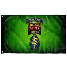 Load image into Gallery viewer, Custom Quad Canopy Special Forces Flag Elite Flags Wall Flag - 36"x60"