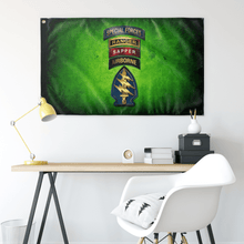 Load image into Gallery viewer, Custom Quad Canopy Special Forces Flag Elite Flags Wall Flag - 36"x60"