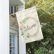 Load image into Gallery viewer, Welcome Pastel House Flag 28" x 40" - Second East
