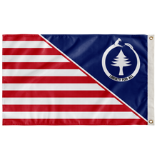 Load image into Gallery viewer, Spirit Of Resistance Striped Red And White Pattern Double Sided Flag