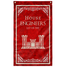 Load image into Gallery viewer, House Engineers Flag Elite Flags Wall Flag - 36"x60"