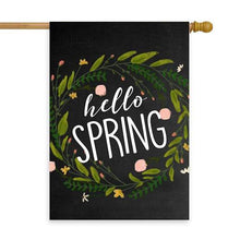 Load image into Gallery viewer, Hello Spring Chlk House Flag 28" x 40" - Second East