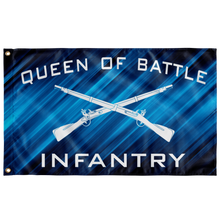 Load image into Gallery viewer, Infantry Queen of Battle Flag Elite Flags Wall Flag - 36"x60"