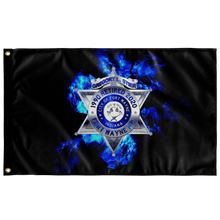 Load image into Gallery viewer, Retired Fort Wayne Police Flag Elite Flags Wall Flag - 36"x60"