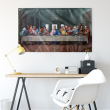 Load image into Gallery viewer, The Last Supper at Dunder Mifflin Wall Flag - Meme Cuisine - Meme Flags