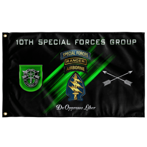 10th Special Forces Group Tabbed Flag Elite Flags Wall Flag - 36"x60"