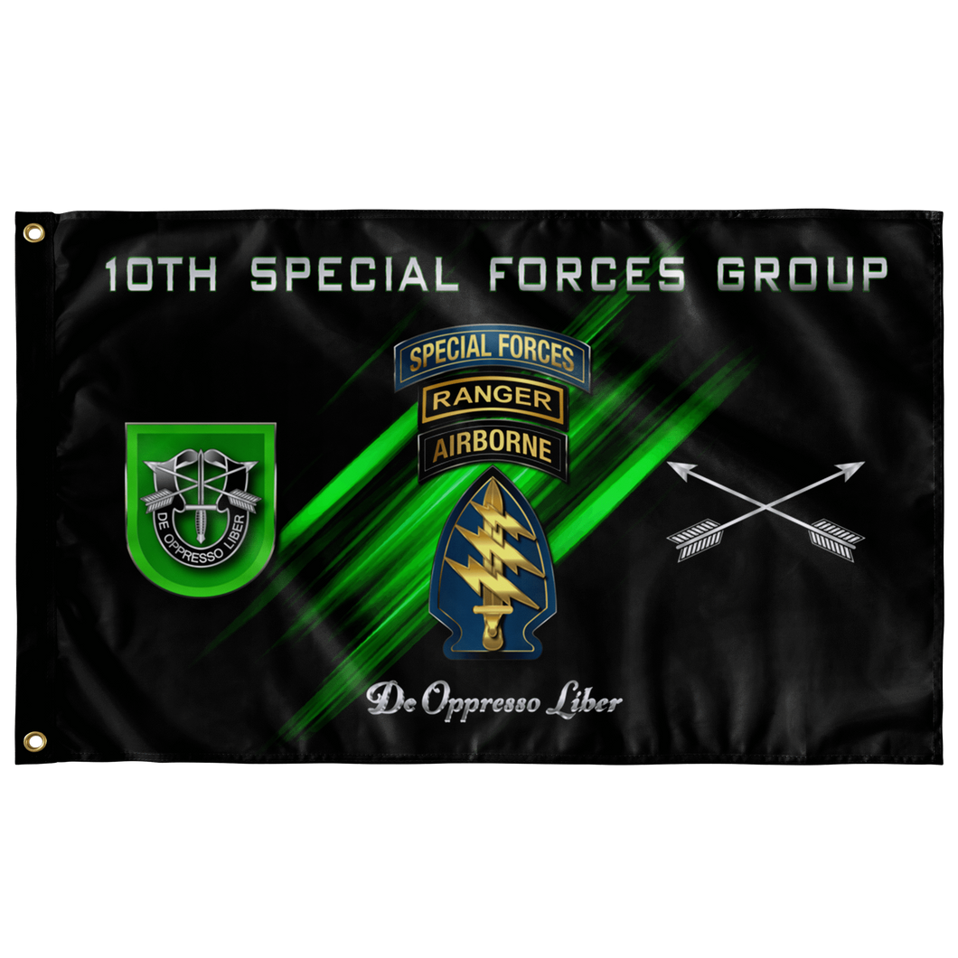 10th Special Forces Group Tabbed Flag Elite Flags Wall Flag - 36