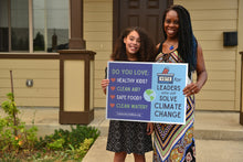 Load image into Gallery viewer, Votes For Leader Who Will Solve Climate Change Yard Sign
