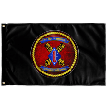 Load image into Gallery viewer, 1st Battalion 11th Marines Black Flag Elite Flags Wall Flag - 36&quot;x60&quot;
