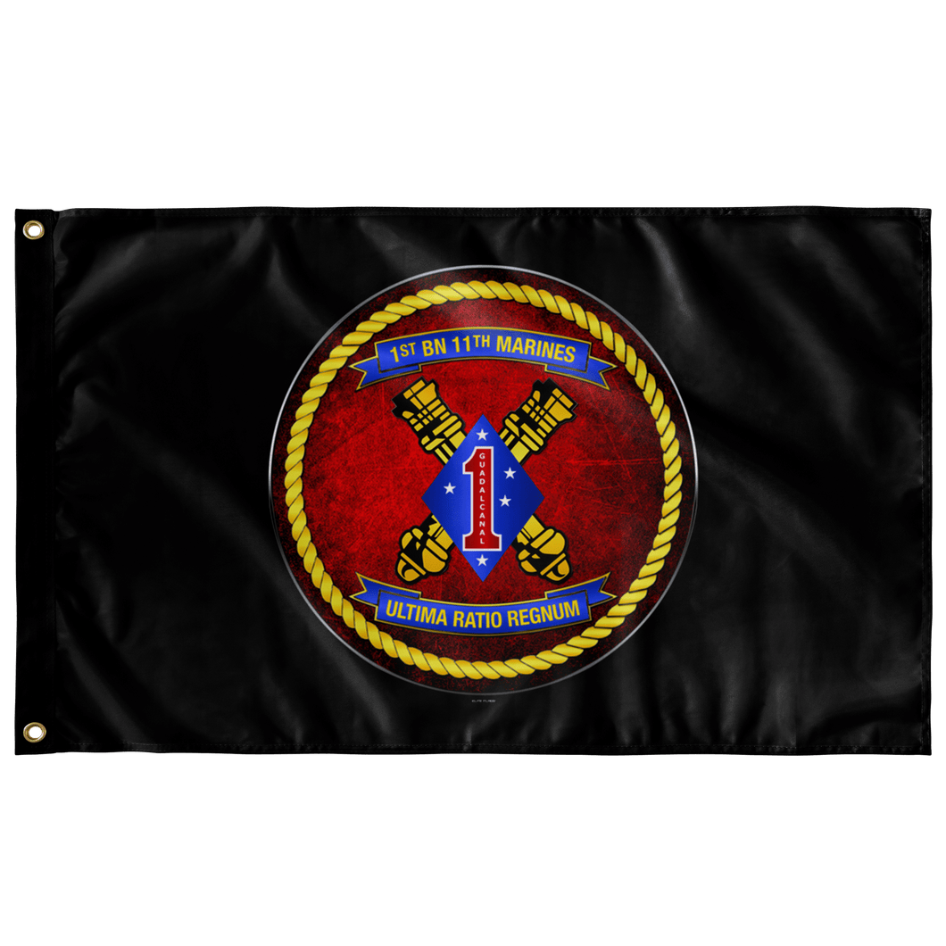 1st Battalion 11th Marines Black Flag Elite Flags Wall Flag - 36