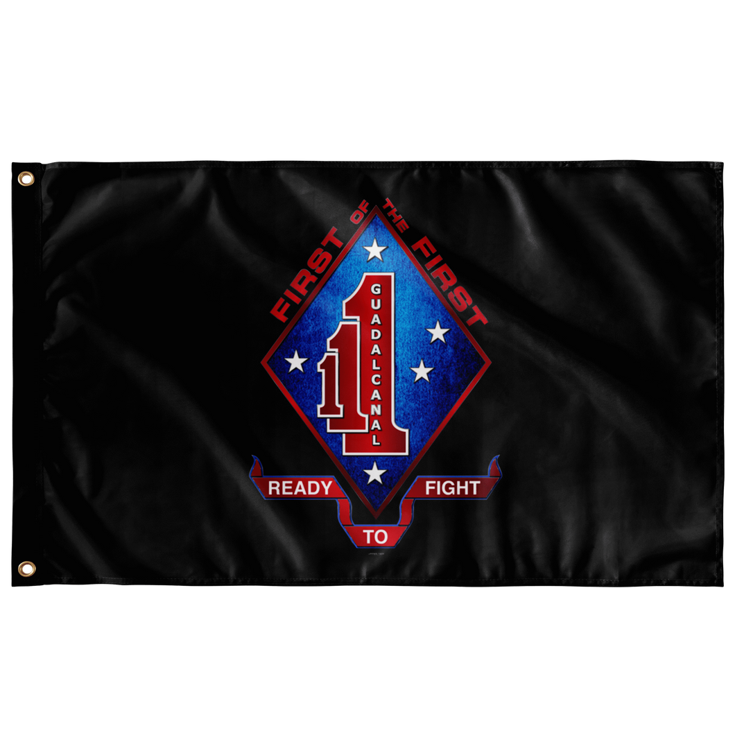 1st Battalion 1st Marines Black Flag Elite Flags Wall Flag - 36