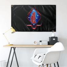 Load image into Gallery viewer, 1st Battalion 1st Marines Black Flag Elite Flags Wall Flag - 36&quot;x60&quot;
