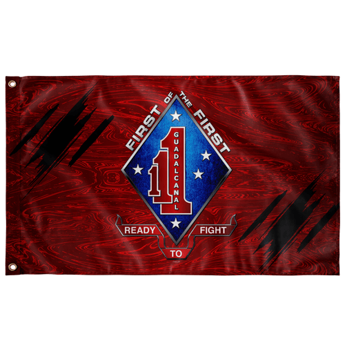 1st Battalion 1st Marines Red Flag Elite Flags Wall Flag - 36