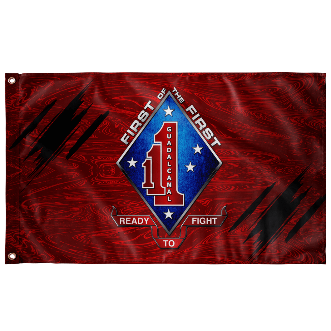 1st Battalion 1st Marines Red Flag Elite Flags Wall Flag - 36