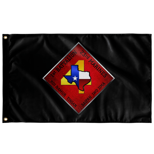 1st Battalion 23rd Marines Black Flag Elite Flags Wall Flag - 36